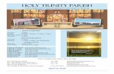 Holy Trinity Parish · Holy Trinity Parish 5718 Steubenville Pike, Robinson Township, PA 15136-1311 Mass Schedule Saturday 5:00pm Sunday 8:00am, 10:00am, 12:00pm, 7:00pm