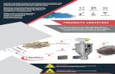 PNEUMATIC CONVEYORS - delfinindustrial.com€¦ · PNEUMATIC CONVEYORS Pneumatic conveyance is the safest and most effective way to move dust, granules and solids. Deflin’s systems