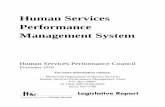 Human Services Performance Management System · Human Services Performance Management System Human Services Performance Council December 2016 For more information contact: Minnesota