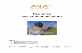 Résumés des communications - Agritropagritrop.cirad.fr/593021/1/Resumes_AgriNumA2019.pdf · Date: Vendredi 26 avril 2019 - Saint-Louis SESSION AgriNumA’2019 - CNRIA’2019 Présentations