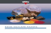 KEIM SILICATE PAINTS - KEIM dažai - KEIM · 2019-10-25 · DIN 18363, 2.4.1, „silicate paints“ are accordingly formula-ted in two components and contain no organic constituents.