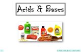 Acids & Bases - · PDF file 2010-07-04 · Strong Acids HClO 4 perchloric acid HClO 3 chloric acid HCl hydrochloric acid H 2 SO 4 sulfuric acid (1st proton) HNO 3 nitric acid H 3 O+