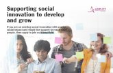 Supporting social innovation to ... - Social Enterprise NI · Supporting social innovation to develop and grow If you are an existing social innovation with proven social impact and