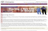 What's New Elementary/Secondary Postsecondary Training ... · Starting a New Life in Ontario > Opening Doors > Ministry of Education/Ministry of Training, Colleges and Universities
