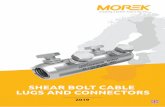 SHEAR BOLT CABLE LUGS AND CONNECTORS - Morek · quickly navigable product catalogue. On the other hand, it is the products offered to the customers that differ from what is available