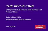 THE APP IS KING - Red Hat Customer Portal · 2015-06-24 · THE APP IS KING Enterprise Cloud Success with the Red Hat Product Stack Dustin L. Black, RHCA Principal Technical Account