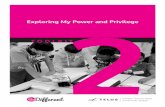 Exploring My Power and Privilege TOOLKIT · tensions of power and privilege have given rise to many historical and contemporary social justice movements. DURATION. Approximately 2