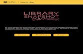 Interviews Photo Gallery Infographic - DePaul …...DePaul University Library Snapshot Day | March 8th, 2016 154 questions were answered at the Research Help Desks by reference librarians