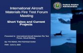 Federal Aviation International Aircraft Materials Fire ... · *questions/comments welcome, but extensive debate should be reserved for Task Group sessions. Federal Aviation 11 of