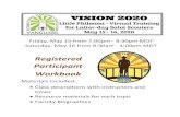 Registered Participant Workbook - Vanguard Scouting · Workbook Materials included: • Class descriptions with instructors and times • Resource materials for each topic • Faculty