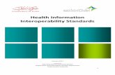 Health Information Interoperability Standards Information... · 2016-01-13 · Health Terminologies p.6-8 Disease Coding Procedure Coding Clinical Terminologies Lab Test Order and
