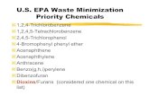 U.S. EPA Waste Minimization Priority Chemicals · U.S. EPA Waste Minimization Priority Chemicals a1,2,4-Trichlorobenzene a1,2,4,5-Tetrachlorobenzene a2,4,5-Trichlorophenol a4-Bromophenyl