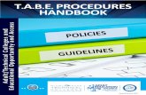 TABE PROCEDURES HANDBOOK · used to measure the student’s progress from one level to another and to report learning gains by students. The posttest may be used as the new pretest