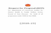 Request for Proposal (RFP)National Mental Health Programme (NMHP) National Programme for Health Care of the Elderly (NPHCE) National Tobacco Control Programme (NTCP) National Programme
