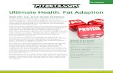 Ultimate Health: Fat Adaption - FitSets.com · My personal preference is to have no breakfast, but a fat and protein based brunch. This means that between the prior day supper and