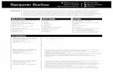 Benjamin-Barlow-Resume-(7.9.14)benjaminbarlow.com/wp-content/themes/Benjamin... · Benjamin Barlow University Ave. Madison WI 53705 608-354-7034 bflbarlow@gmail com @bflbarlow PROFILE