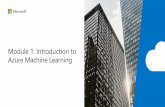 Lesson 1arif.works/.../01-Introduction-to-Azure...Learning.pdf · AZURE v MACHINE LEARNING Go Debug Terminal Help 01B - Intro to the Azure ML SDK.ipynb - DP-IOO - Visual Studio code
