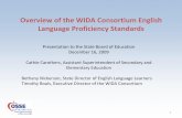 Overview of the WIDA Consortium English Language ... ... 1 Overview of the WIDA Consortium English Language