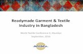 Readymade Garment & Textile Industry in Bangladesh · Last 10 years compound annual growth rate (CAGR) is 12.43% 28.09 31.54 35.40 39.74 44.60 50.07 0.00 10.00 20.00 30.00 40.00 50.00