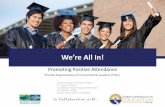 We’re All In!sss.usf.edu/resources/presentations/2016/foil/foil2016.pdf · significant impact on student outcomes. Chronic absenteeism is associated with: Decreased reading levels