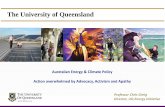 Australian Energy & Climate Policy Action … Johns...Australian Energy Policy – The Vision “Climate Change is the greatest moral, economic and social challenge of our time”…