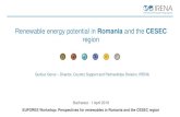 Renewable energy potential in Romania and the CESEC · Renewable energy potential in Romania and the CESEC region ... Support to Contracting Parties of Energy Community in setting
