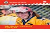 ANNUAL REPORT 2012/13 - NSW RFS€¦ · NSW RURAL FIRE SERVICE – ANNUAL REPORT 2012/13 3 Commissioner’s Report NSW Rural Fire Service members are recognised across the world for