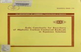 Rate constants for reactions of aliphatic carbon-centered radicals … · 2016-06-17 · RateConstantsforReactions ofAliphaticCarbon-CenteredRadicals inAqueousSolution NBS RESEARCH