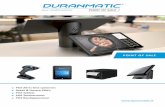 POINT OF SALEduranmatic.info/Duranmatic Brochure Point of Sale.pdf · •omm© Snapdragon™ 410 processorQualc Vuquest ( 3320g) ... verbaar als presentatie scannerOok le. Newland