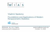 Foundations and Applications of Modern Nonparametric ...economics.yale.edu/sites/default/files/files/... · Foundations and Applications of Modern Nonparametric Statistics Mohrenstr.