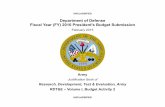 Fiscal Year (FY) 2016 President's Budget Submission ......B. Program Change Summary ($ in Millions) FY 2014 FY 2015 FY 2016 Base FY 2016 OCO FY 2016 Total Previous President's Budget