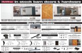 Barn Door Hardware - Schillings · 2020-04-22 · SKU 2 Panel Primed Shaker Barn Door V-Groove Knotty Alder with Square Sticking 2 Panel Diagonal Barn Door PRICE 28PR22SBD 30PR22SBD