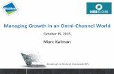 Managing Growth in an Omni-Channel World - …...2015/10/03  · Supply Chain Management Inventory Procurement Order Management Wholesale to Small Boutiques Wholesale to Large Retail