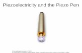 Piezoelectricity and the Piezo Pen - Battlefield …...Of acupuncture electrical activity is not entirely dependent on an intact nervous system, and That moisture and electrolytes