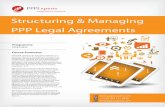 Structuring & Managing PPP Legal Agreementsbackend.pppwater.com/uploads/ppptraining/brochure...“win-win” PPP contracts. Through the use of presentations, case contract reviews