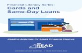 Financial Literacy Series: Cards and Same-Day Loans · Same-Day Loans Janet Sodell, Curriculum Development | Nausha Brown Chavez, Editor. 2 ... between $10.00 and $20.00 for every