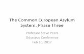 The Common European Asylum System: Phase Threeodysseus-network.eu/.../02/Odysseus-Conference-Workshop-5-Steve-… · •Art 14.5 –3 month delay revocation in cases of cessation
