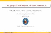 The geopolitical impact of Nord Stream 2 - European Gas Hub · Holz, von Hirschhausen and Kemfert, (2008) Energy Economics Abada, Gabriel, Briat, and Massol (2013) Networks and Spatial