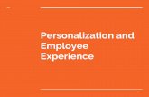 Personalization and Employee Experience · PDF file Keys to Attracting and Retaining Clients: ... Focus n Inbound Marketing. Employee/ Customer Experience Personalization Employee