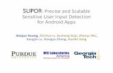 SUPOR: Precise and Scalable Sensitive User Input …...SUPOR: Precise and Scalable Sensitive User Input Detection for Android Apps Jianjun Huang, Zhichun Li, Xusheng Xiao, Zhenyu Wu,