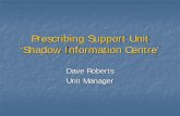 PRESCRIBING SUPPORT UNIT€¦ · Prescribing Support Unit Founded in 1996 Hosted by Leeds Health Authority West Yorkshire Strategic Health Authority Six full time staff Policy and
