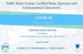 COVID-19 for Water Utilities COVID-19 - Connecticut...New Circular Letters Circular Letter 2020-19 - Important Information for Environmental Laboratories During the COVID-19 Crisis