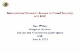 Automotive Security and NSF - DIMACSdimacs.rutgers.edu/Workshops/TAFC/Slides/SWEBER.pdf · • International Aspects of Cloud/Big Data Security 2 . ... Cyberinfrastructure (ACI) Total