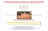 PARAMANANDA MISSION · offset printing machines and this magazine along with all other books published are done in the Mission's Yoga Testing Session Charaiveti Karyalaya The Modern