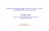 Analysis of GMI simulations with a focus on ozone, …Analysis of GMI simulations with a focus on ozone, using MLS,TES, and in situ data Jennifer A. Logan Inna Megretskaia School of