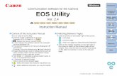 Introduction Communication Software for the Camera EOS ... · 3. SUPPORT AND UPDATES: Canon is not responsible for providing maintenance or support for use of the SOFTWARE. No updates,