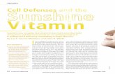Cell Defenses and the Sunshine Vitamin · induce adequate vitamin D synthesis in the skin [THE BASICS] LIVER KIDNEY Ultraviolet B light Melanocyte Keratinocytes 1 Vitamin D3 is made