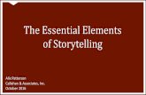 The Essential Elements of Storytelling Patterson...The Essential Elements of Storytelling Alix Patterson Callahan & Associates, Inc. October 2016 . Callahan & Associates’ Portfolio
