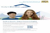 Study in Bavaria - Degree Courses in English...ClimaDesign M.Sc. Technical University of Munich (TUM): Communications and Multimedia Engineering M.Sc. Friedrich-Alexander-Universität