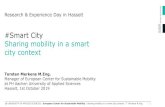 #Smart City Sharing mobility in a smart city context · European Center forSustainable Mobility | Sharing mobility in a smart city context |T. Merkens M.Eng. | 3. ECSM | European